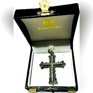 Royal Order Cross 925 Sterling Silver With Cubic Zirconia